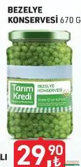 TARIM KREDİ BEZELYE KONSERVESİ 670 G fiyat ve kampanya bilgisi